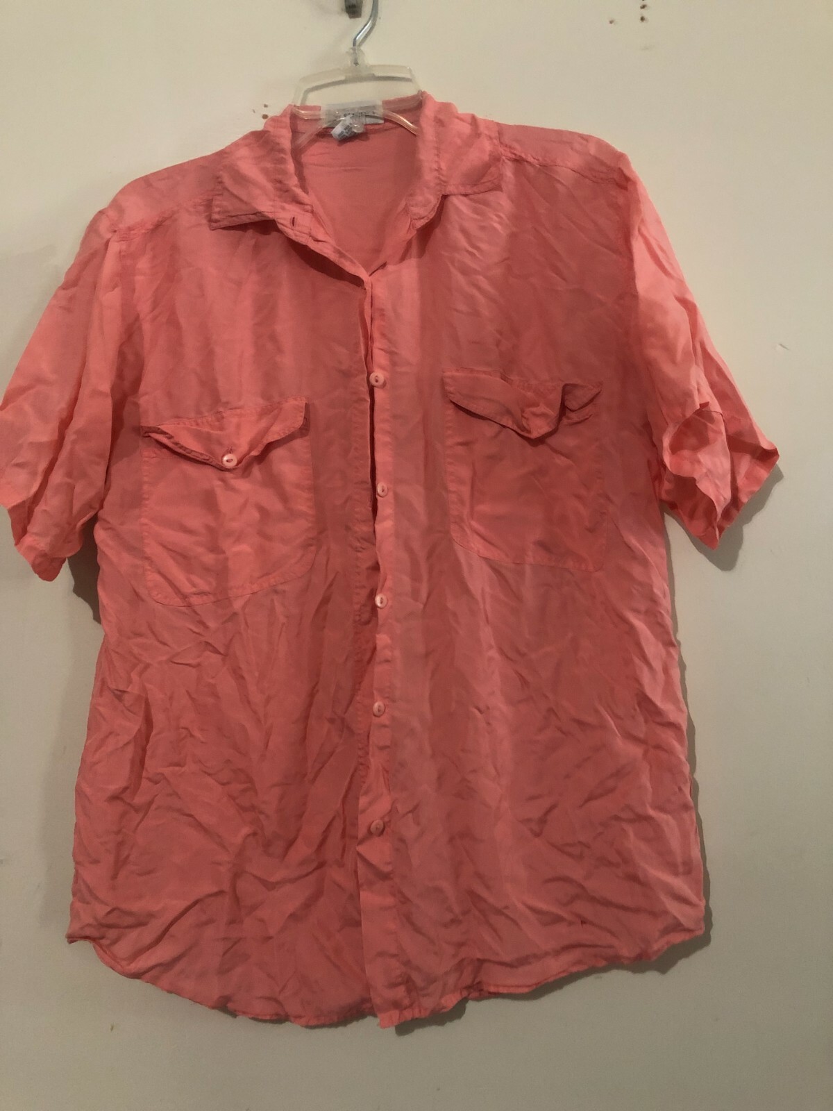 silk mist 100% silk Size S Pink Top Blouse Women Stylish