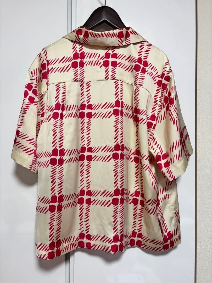UNIQLO MARNI Collaboration Open Collar Short Sleeve Shirt Red Size L(US M) Used