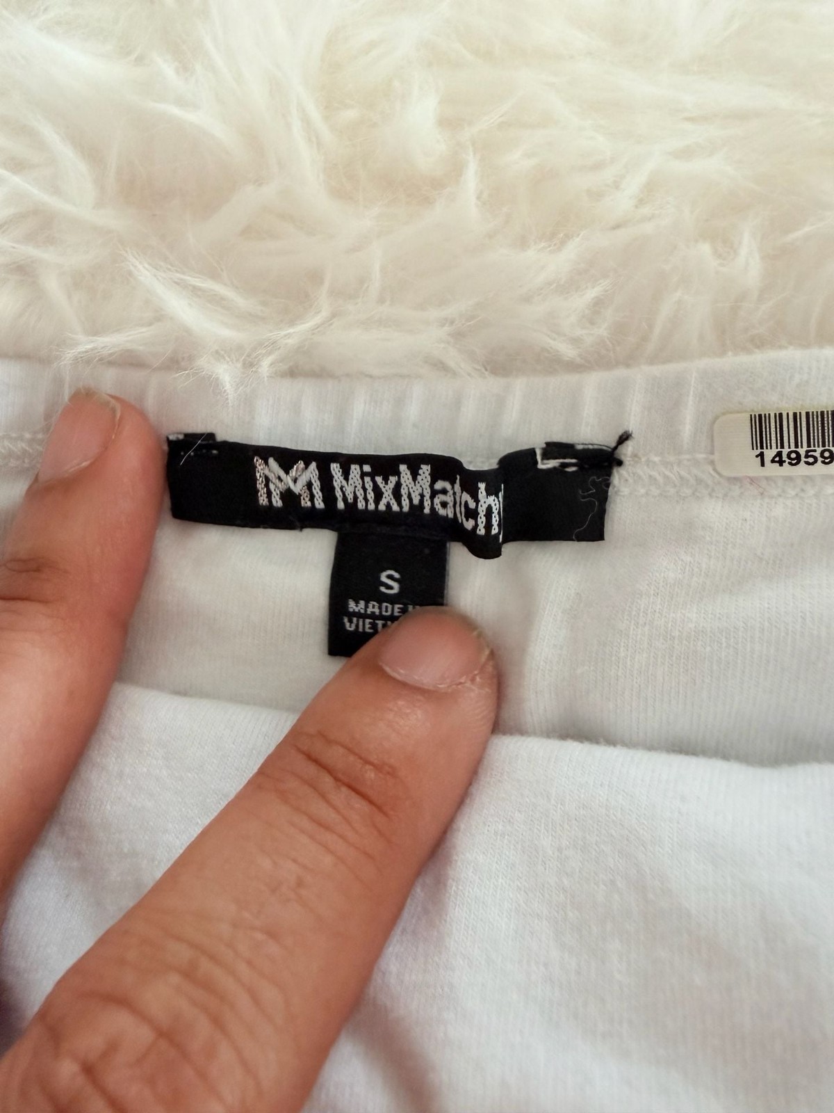 MixMatchy White Strapless Tube Top Bandeau, Size Small