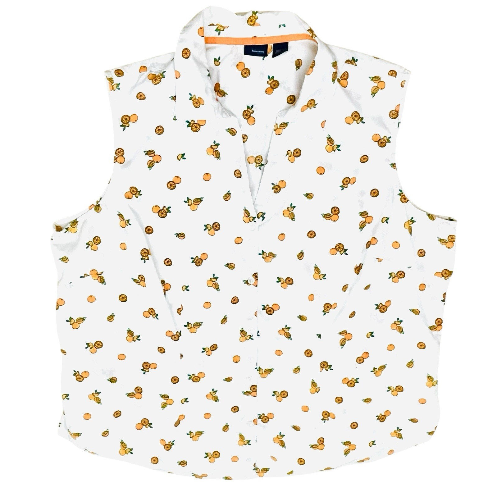 Vtg Basic Editions Top Lot/3 Polk Dots, Parrot Bird & Orange Print Buttons 2XL