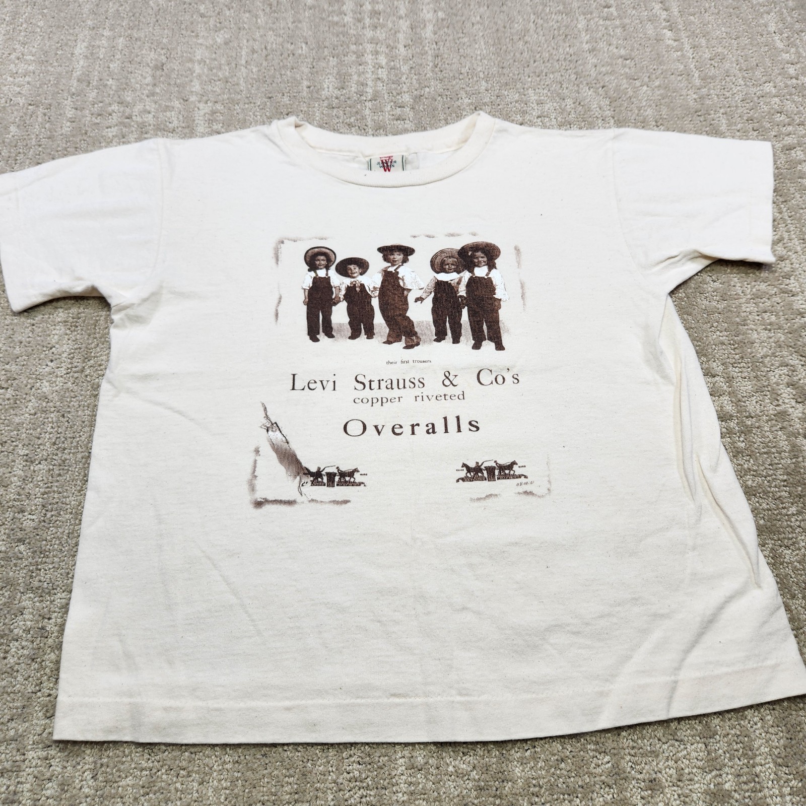 Vintage Levis Shirt Women Small Kids Overall Promo USA Single Stitch 80s 90s