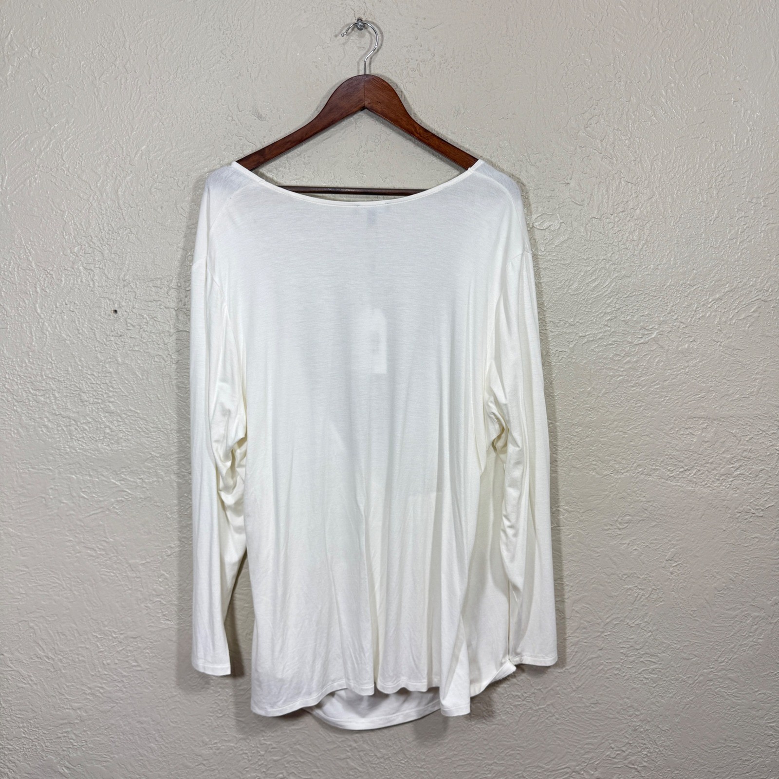 Universal Standard Top L Liquid Jersey Two Way Cross Surplice Minimalist Travel