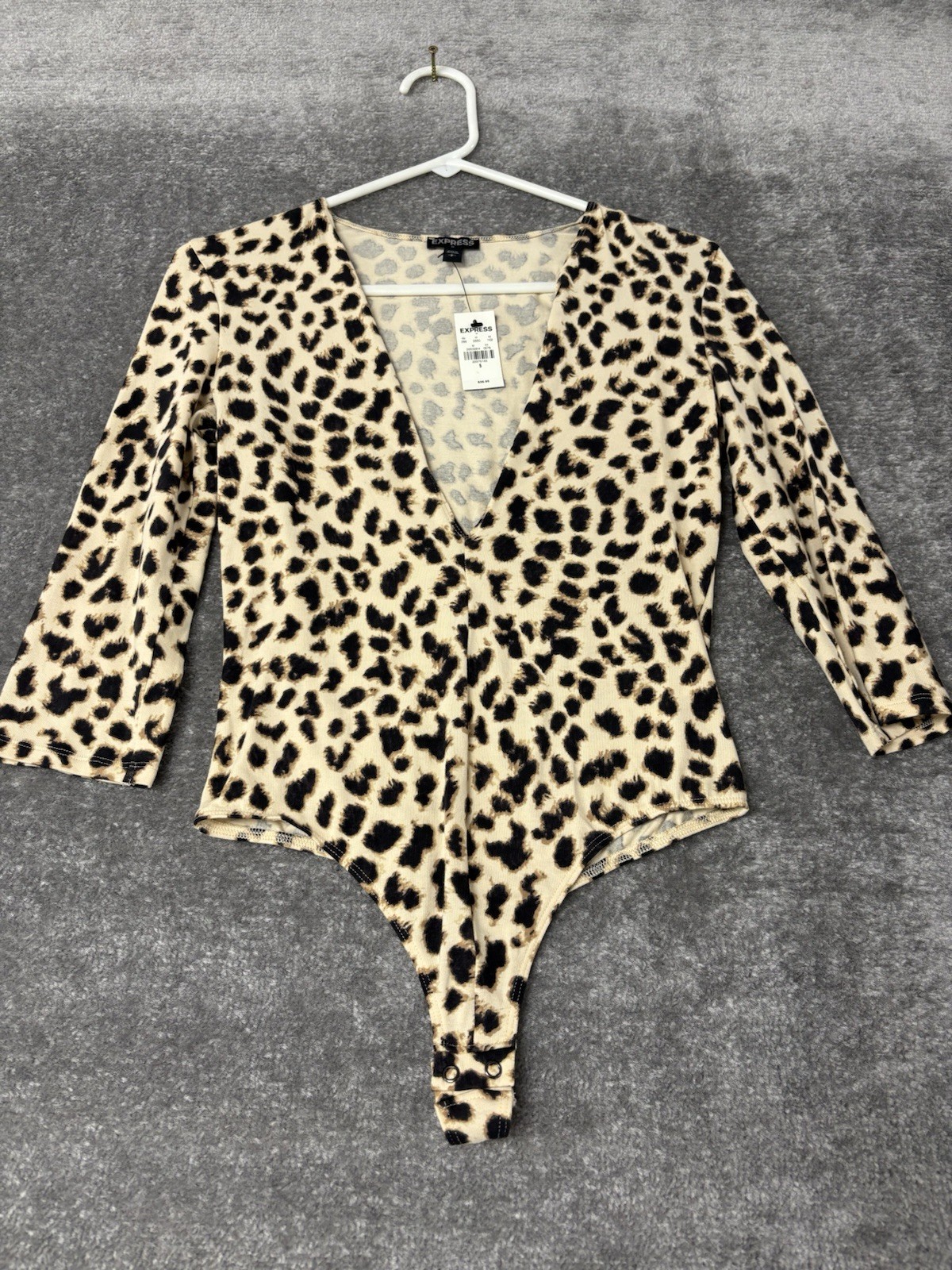 Express Leopard Print Leotard Size Small NWT