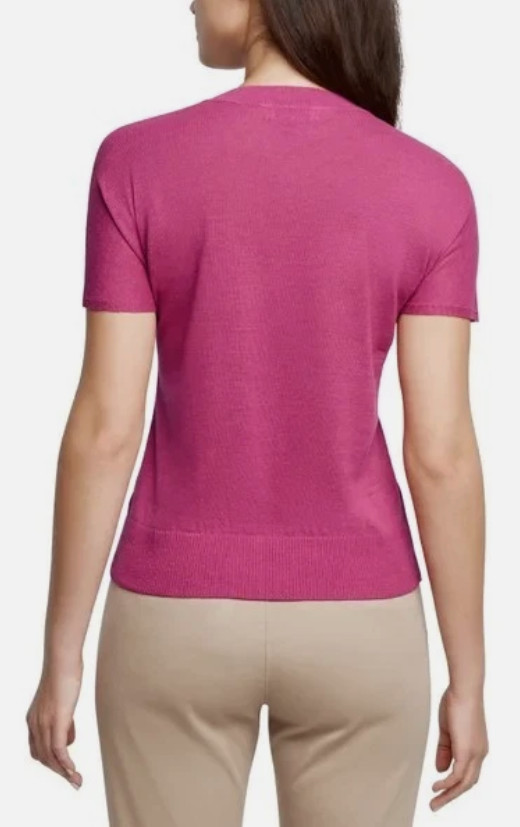 Banana Republic Women’s Linen Blend Short Sleeve Top SIZE M PINK