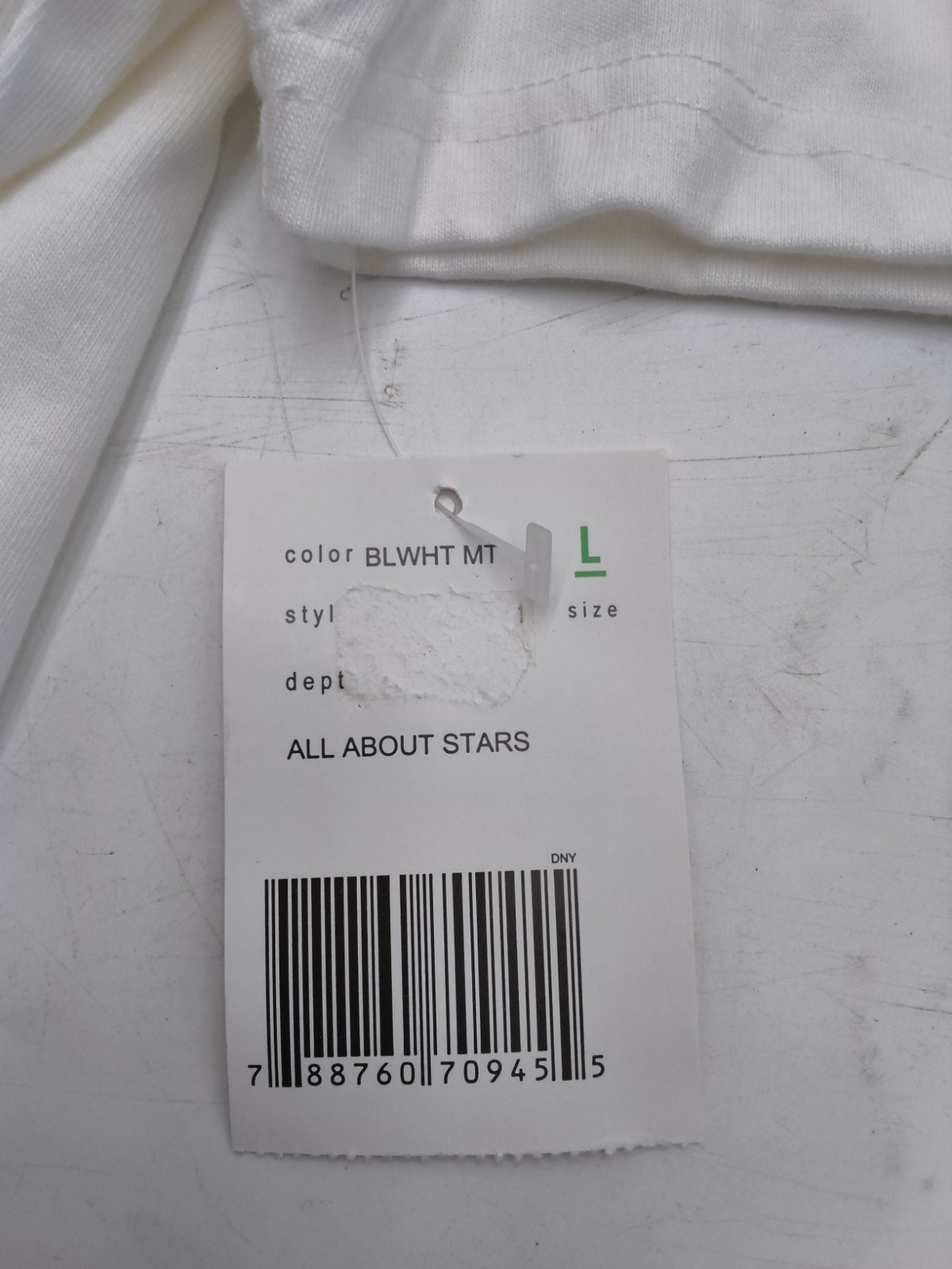 Woman’s Village Brand White Embellished Patriotic T-shirt NWT