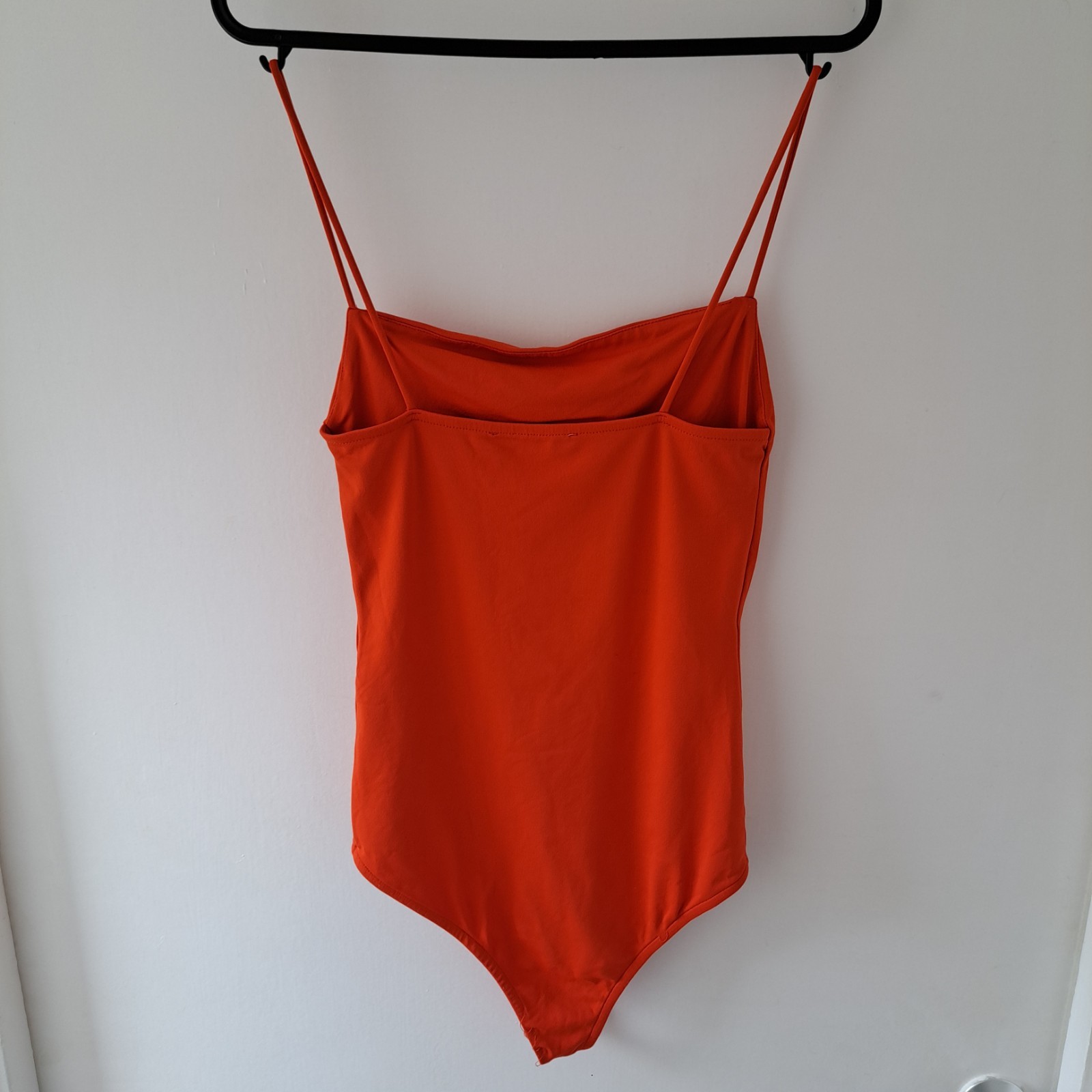ZARA Orange Strappy Bodysuit Size S Small Cami Vest Top Summer Holiday Morocco