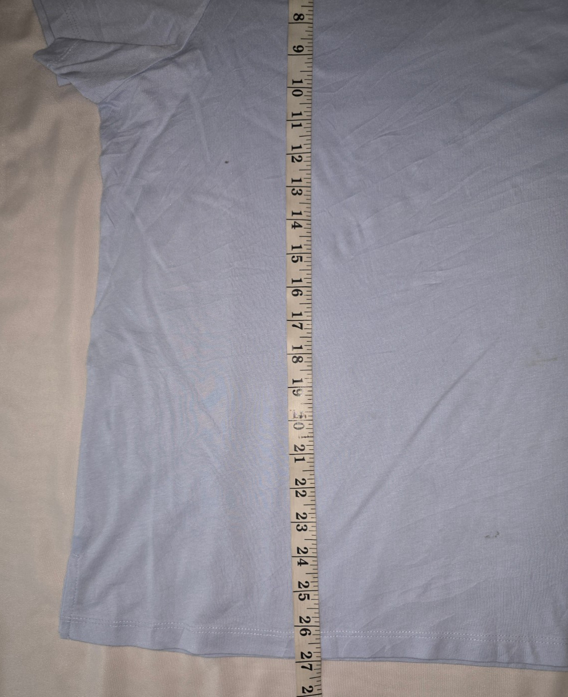 Member’s Mark Essential Women’s T-Shirt 2XL Light Blue Crew Neck Short Sleeve