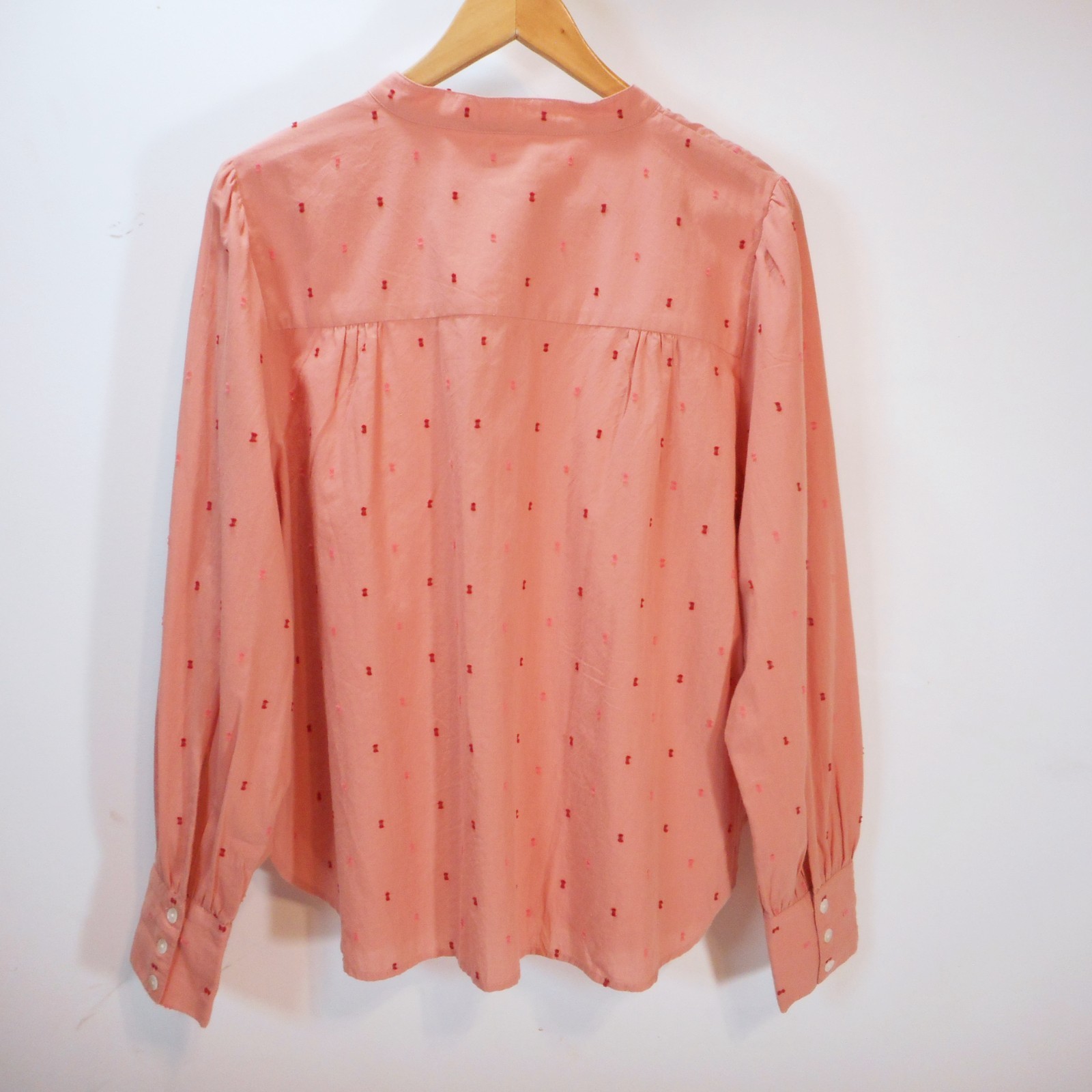 NWT Roller Rabbit Women’s size L Acote Glenda Embroidered Swiss Dot Cotton Top