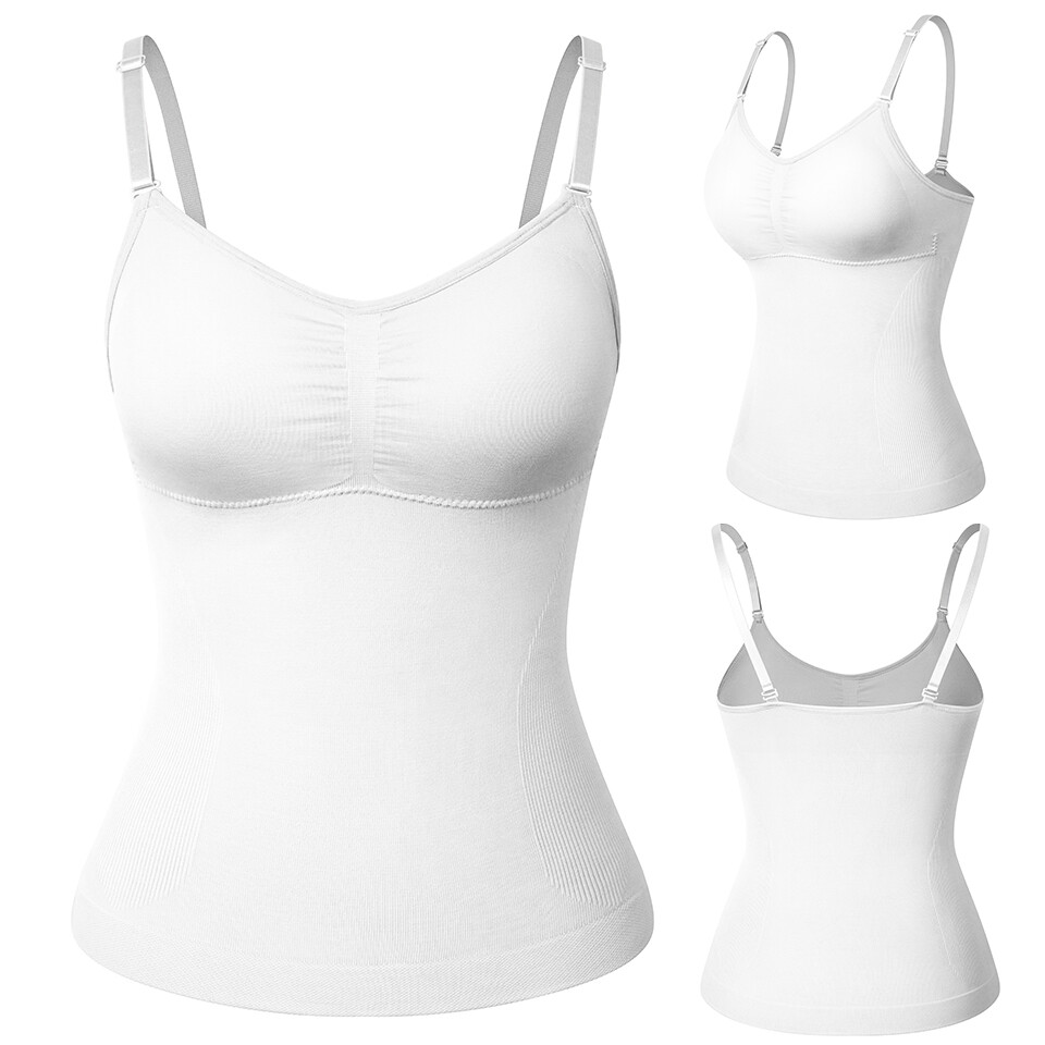Women Slimming Vest Camisole Body Shaper Firm Tummy Control Compression Tank Top