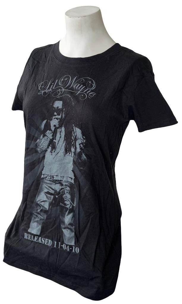 Tultex Women’s Lil Wayne Released 11-04-10 Black Short Sleeve Shirt Size Large