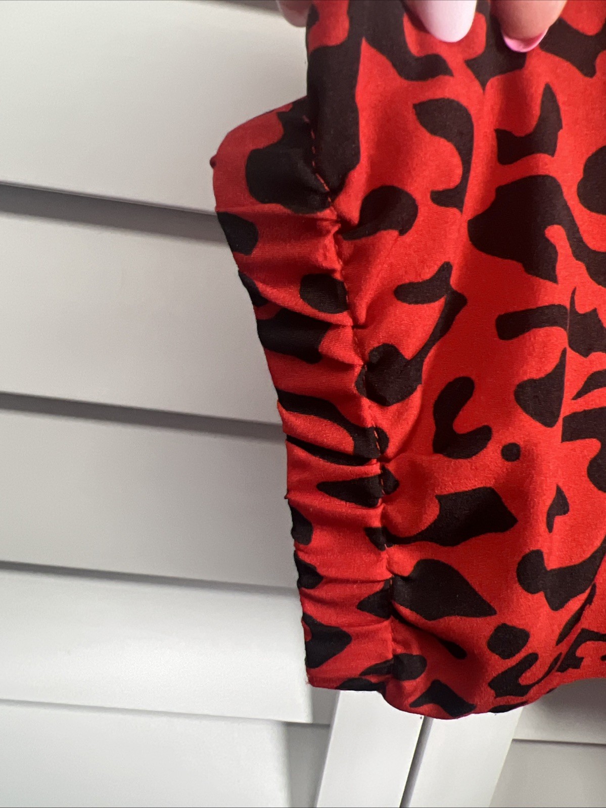 Lucca Couture Leopard Print Oversized Batwing Sleeve Top Women’s Size Small