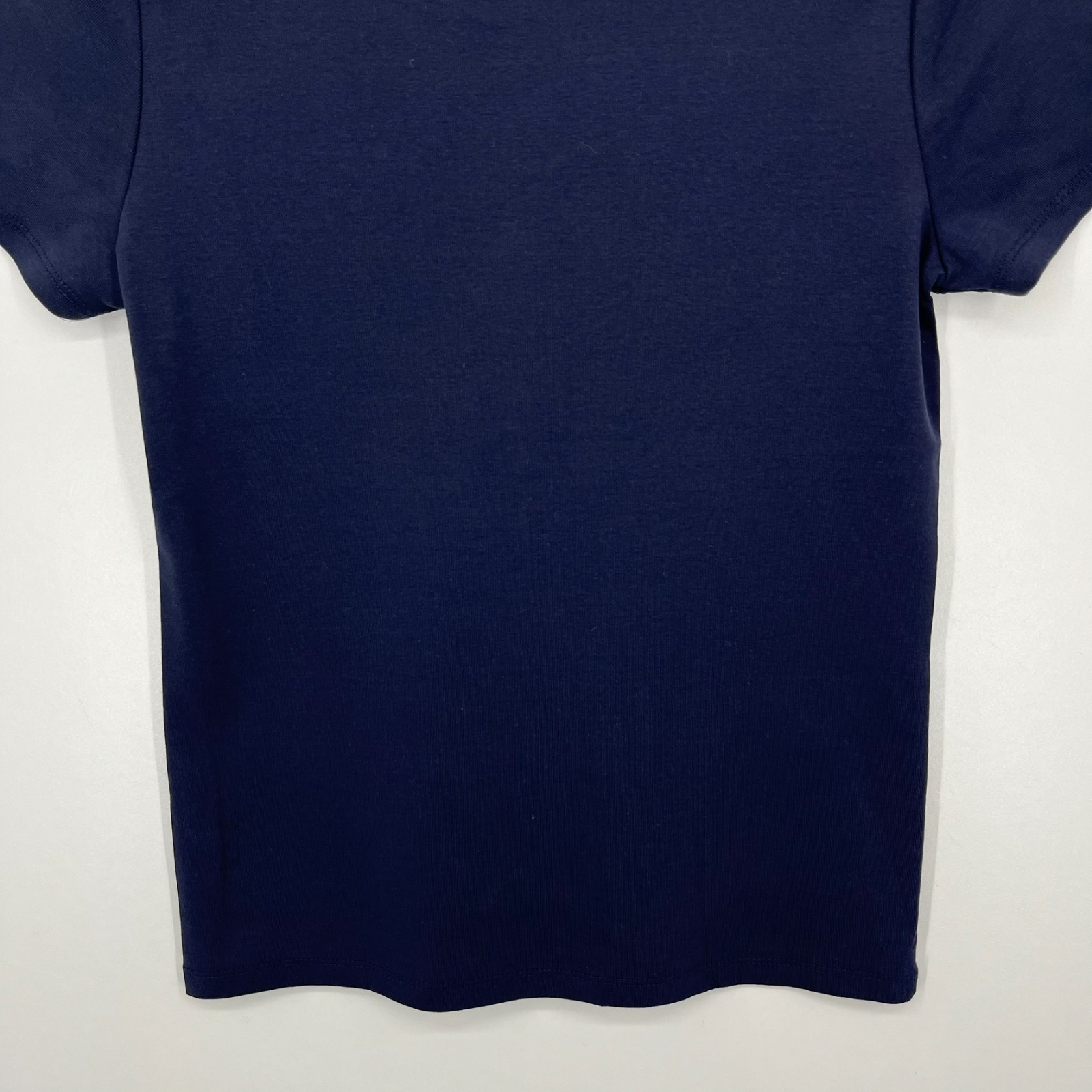 DKNY T-Shirt Women’s M Navy Blue Organic Cotton Solid Short Sleeve New NWT