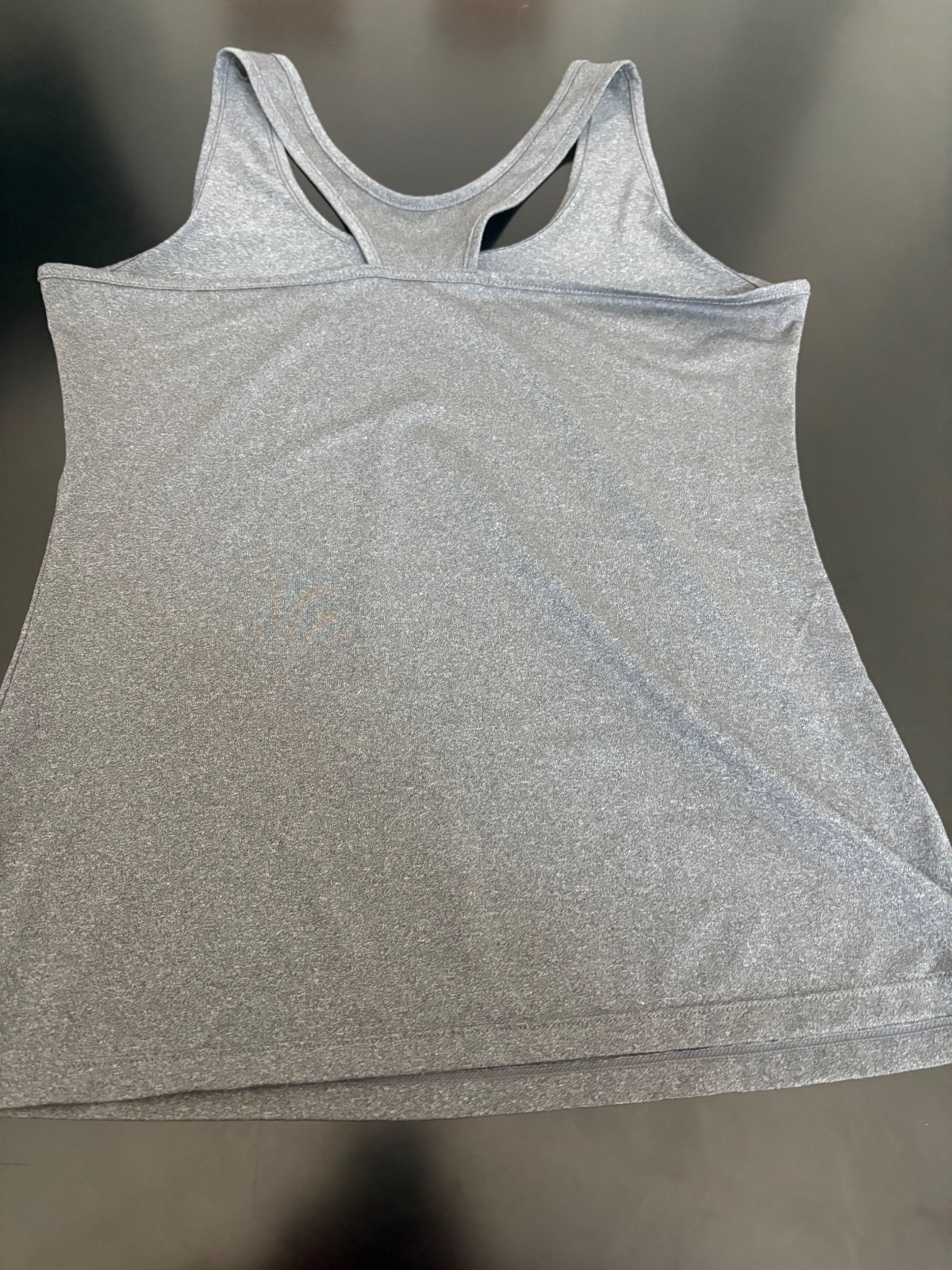 TELALEO Women’s Large Gray Racerback Athletic Tank Top