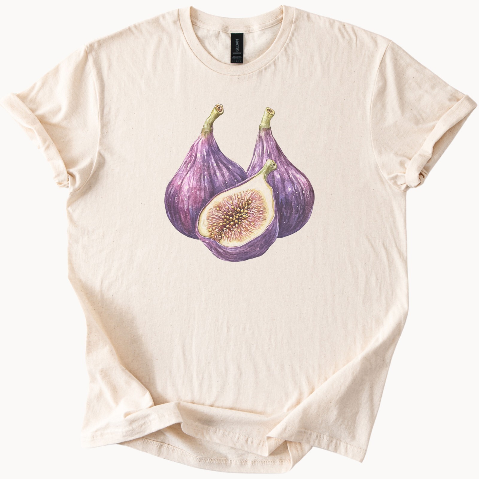 Sweet Fig Fruit T-shirt Nature Lover Gift Healthy Food Vegan Tee