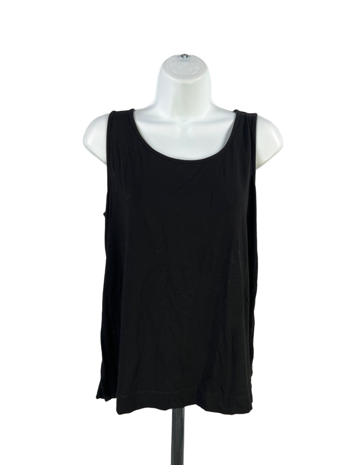 J Jill Women’s Black Scoop Neck Sleeveless Tank Top – S Petite