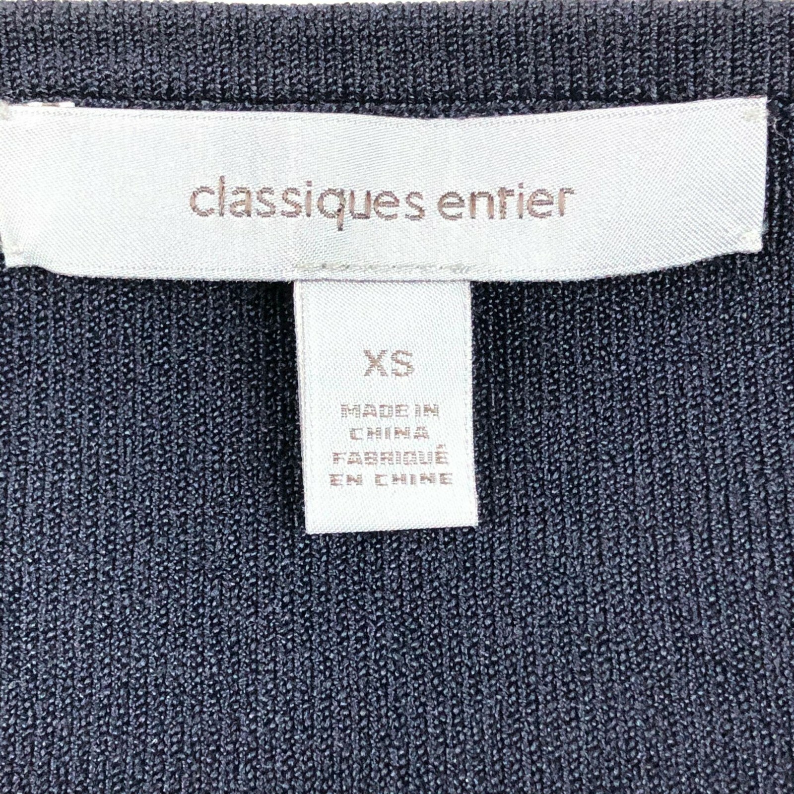 $179 New Nordstrom Classiques Entier Cold Shoulder Top In Navy Size XS