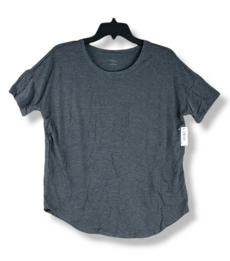 Daily Ritual Women Jersey T-Shirt Standard Fit Short Sleeve Scoop Neck S