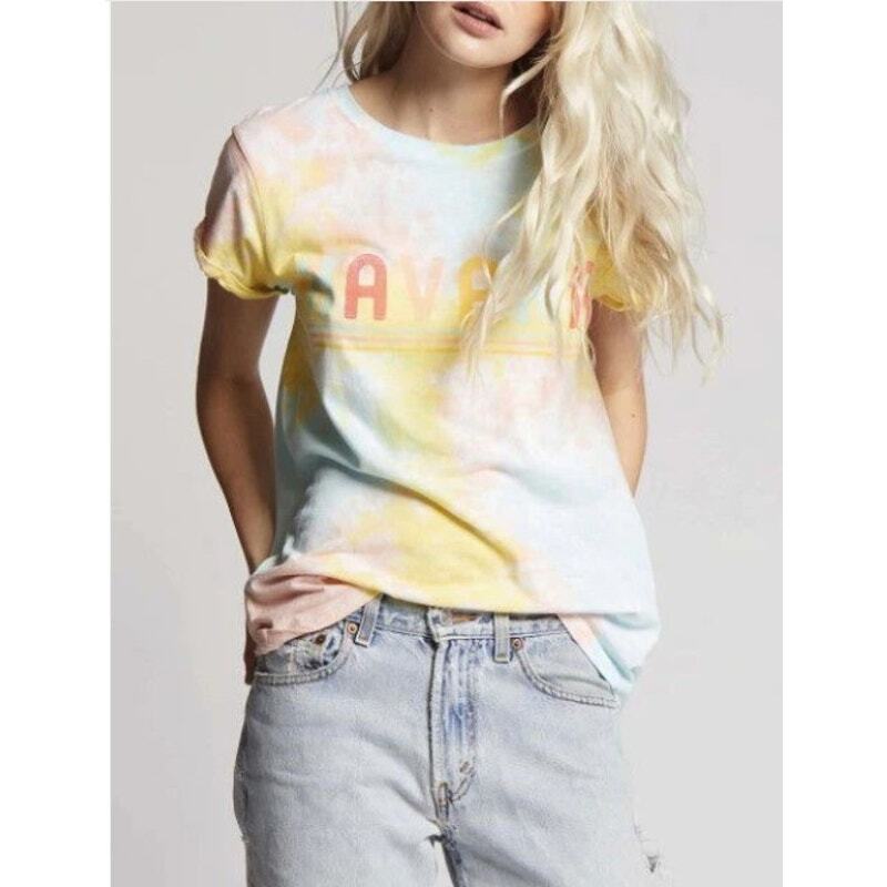Recycled Karma “Havana Tie Dye Tropical Guacara” Tee – Size Medium (NWT)