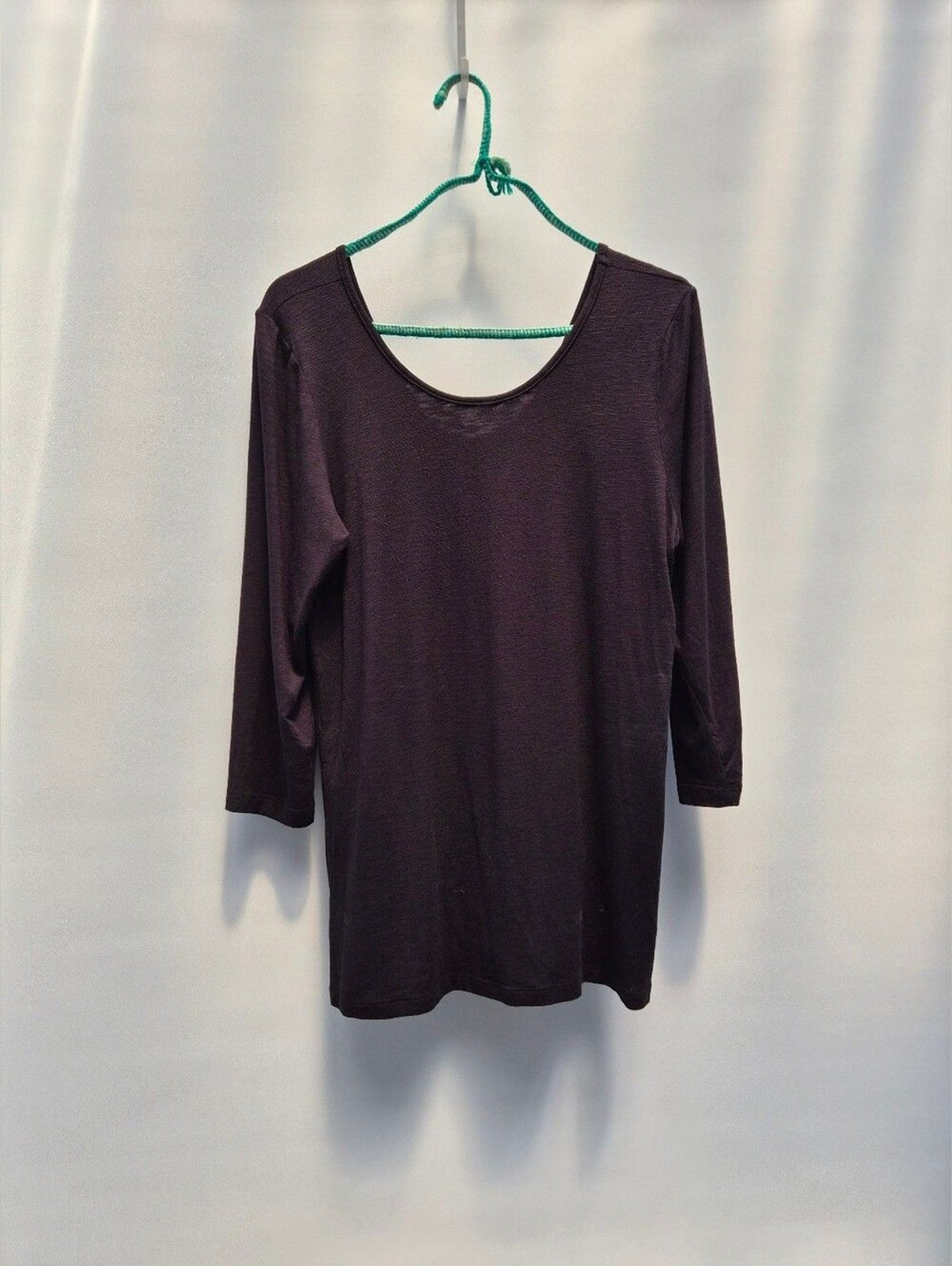 Dolan Black Knit Scoop Neck Top L Whimsigoth 90s Grunge Rayon Spandex Minimalist