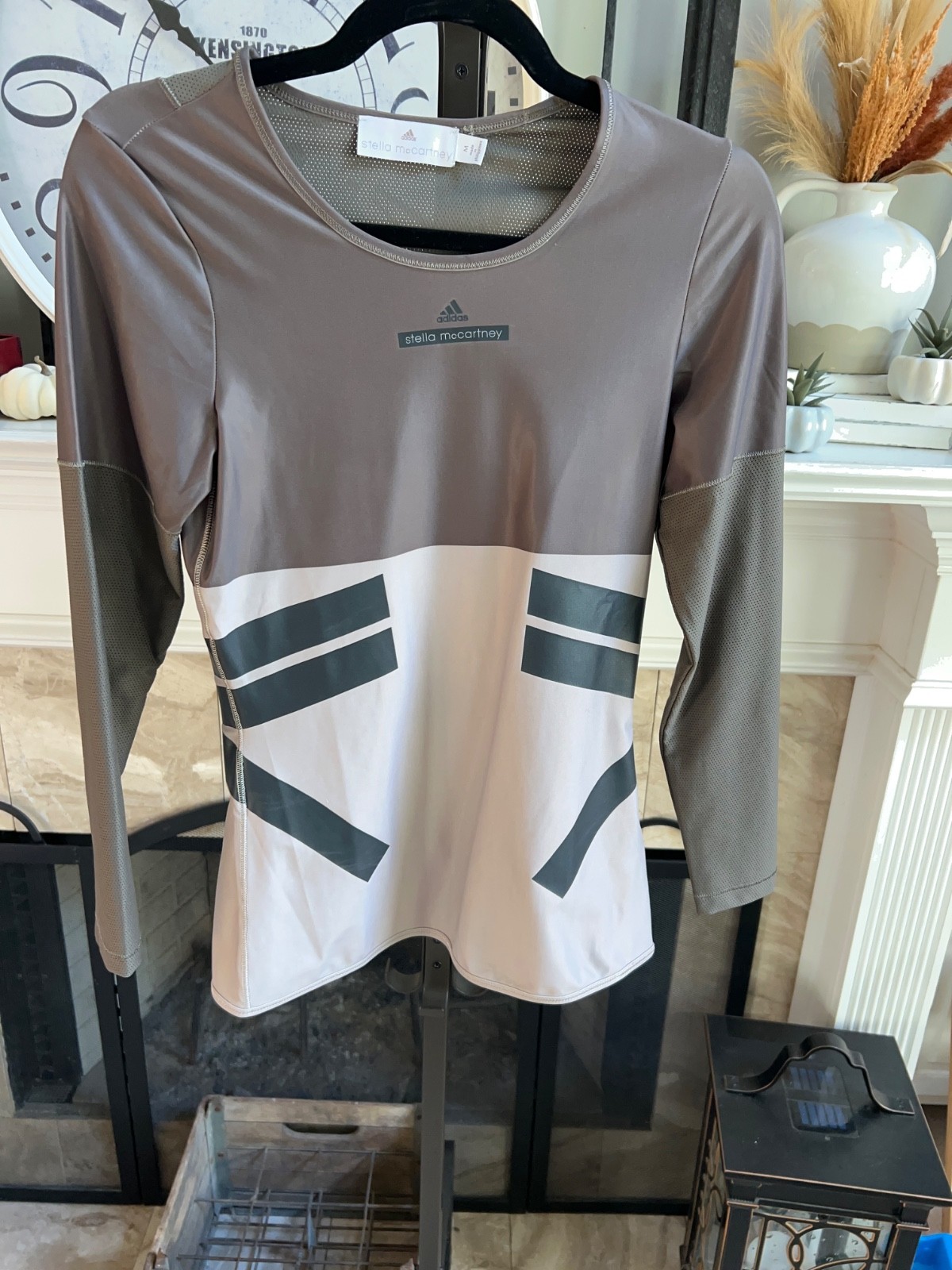 STELLA MCCARTNEY x ADIDAS Techfit dri-fit long sleeve tee – gray – M