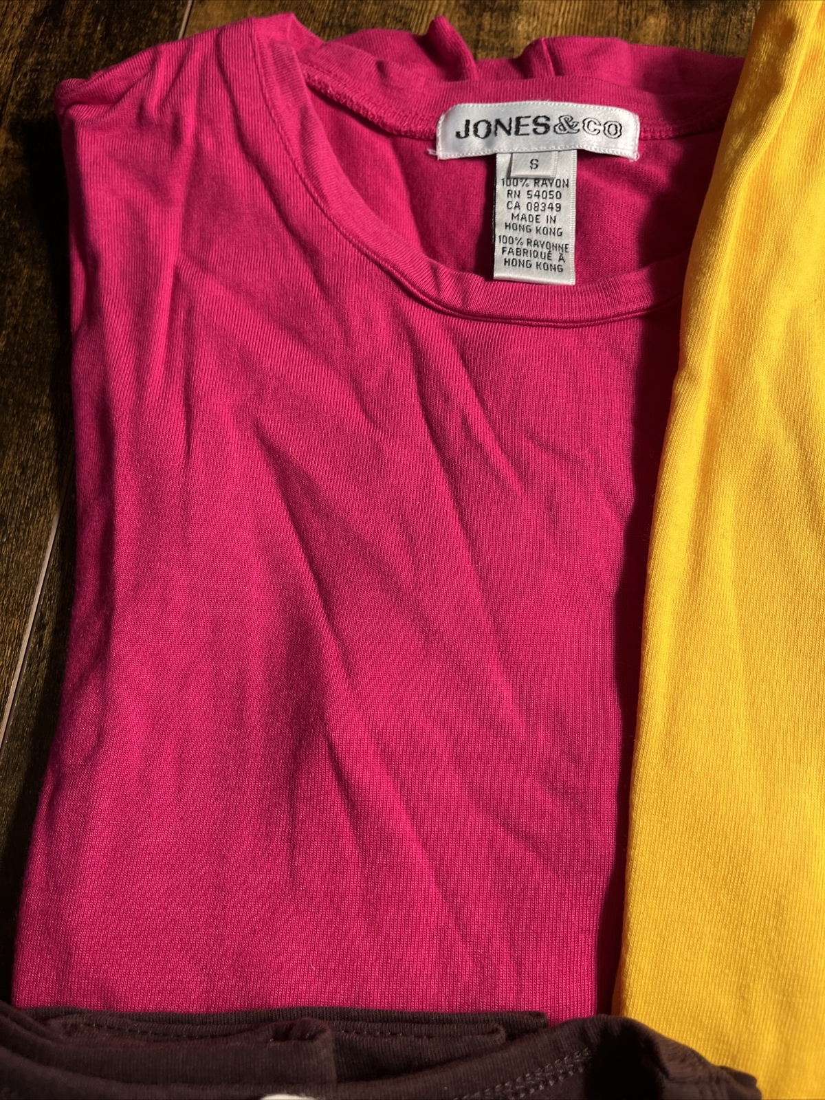 Women’s Lot Of 5 T Shirts Tops Mixed Brands & Colors Size S