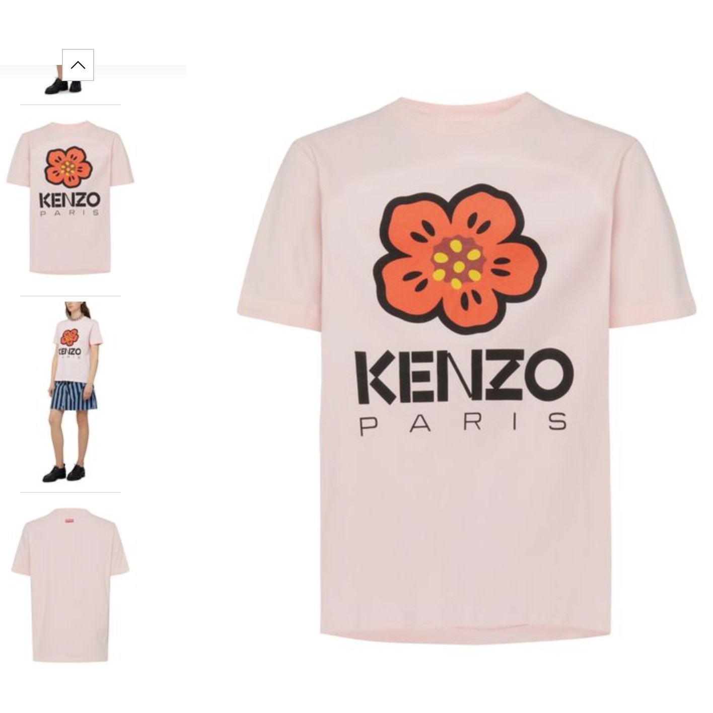 KENZO paris loose t-shirt faded pink Small