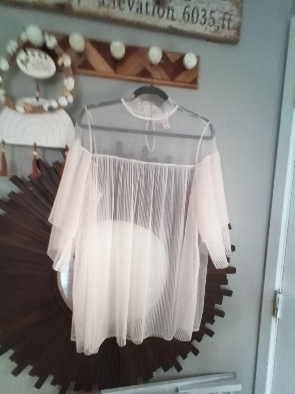 Victoria’s Secret Sheer Babydoll Top Size M