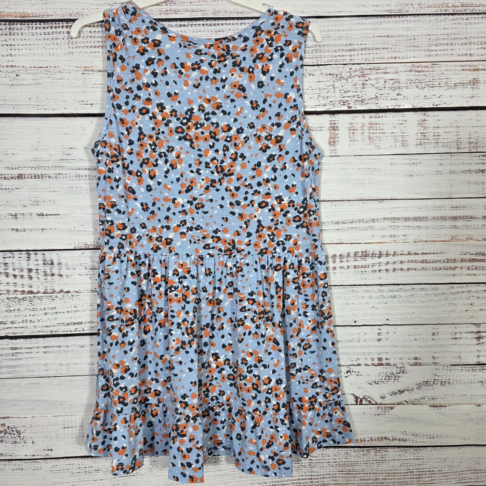 Be Stage Animal Print Babydoll Top Tank Women’s Size Small