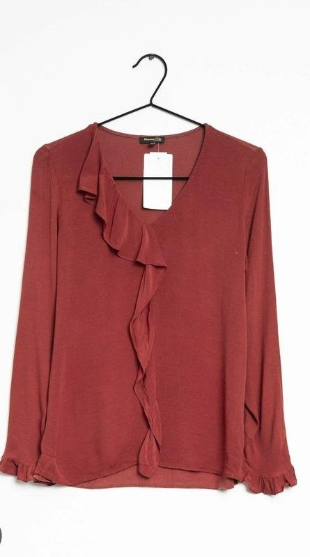Women Massimo Dutti Shirt Burgundy 36 / S / 44 #MXIT