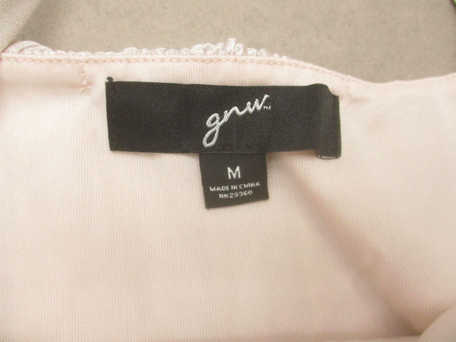 GNW Size M Womens Pink Ruched Stretch Open Back Breathable Stylish Cami Top 760