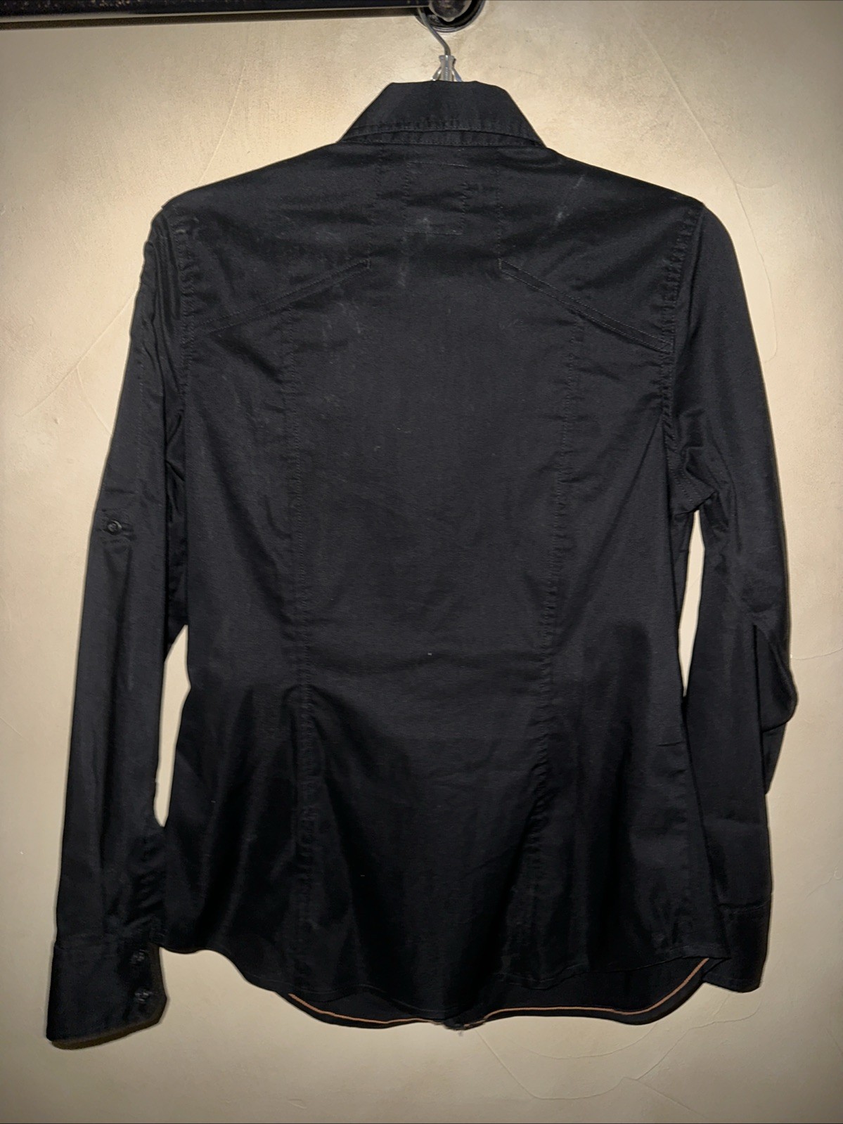 5.11 Tactical Shirt Womens Small Petite Black Long Slv Poly/cotton Button Up