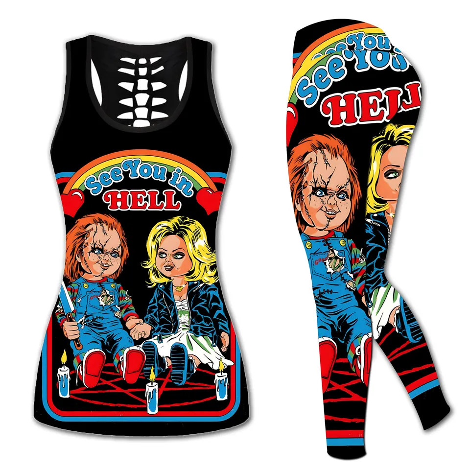 Chucky Horror Movie Character Printed Tank Top or Legging