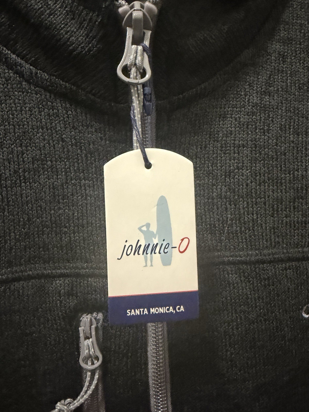 johnnie-O Full WOMENS VEST XXL Black Fleece