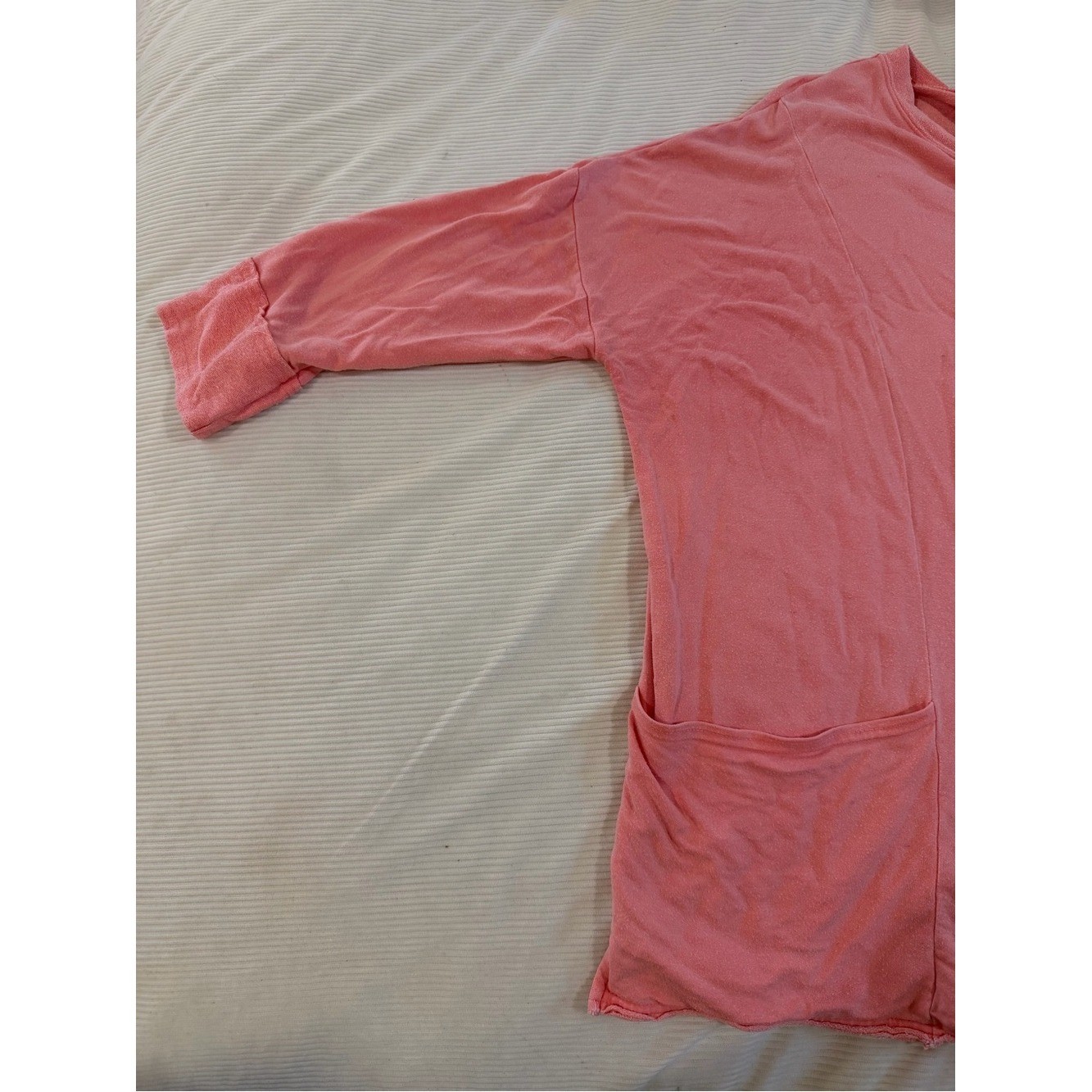 Fresh Produce Coral Pocket Tunic Top XL/XXL Oversized Modal 3/4 Sleeve