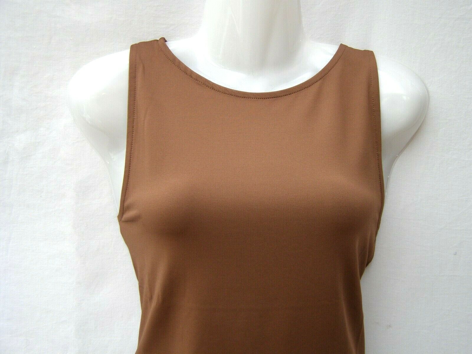 KAREN MILLEN BLUE IVORY LILAC CAMEL MICROFIBRE SLASH NECK TOP Sizes 8 to 16