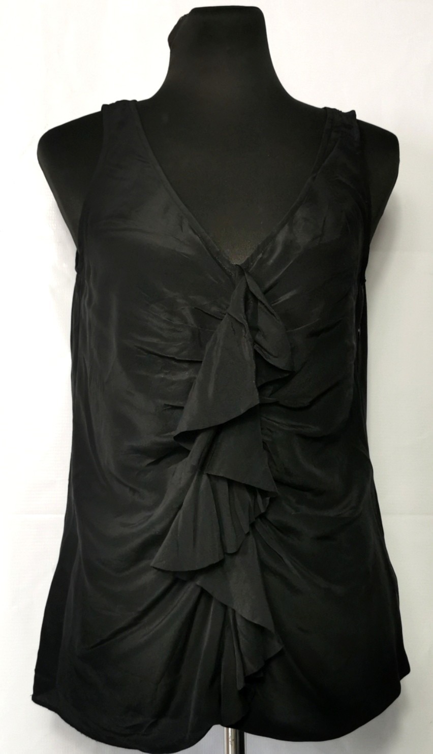 J. Crew Silk Blouse. Vtg silk blouse. Used. Black. 100% silk size: S
