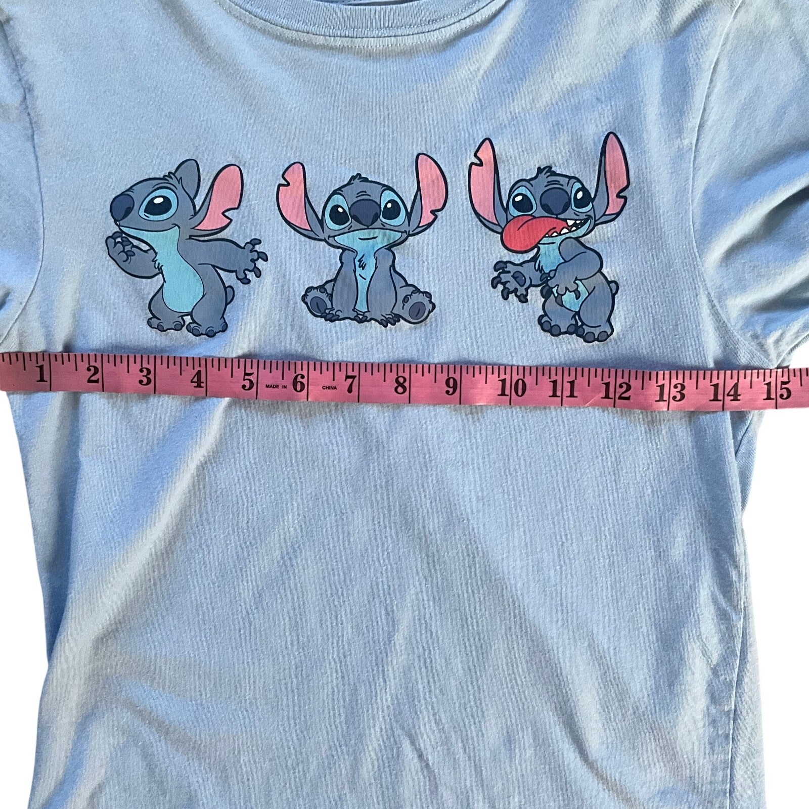Blue Disney Stitch Graphic T-Shirt: Modern