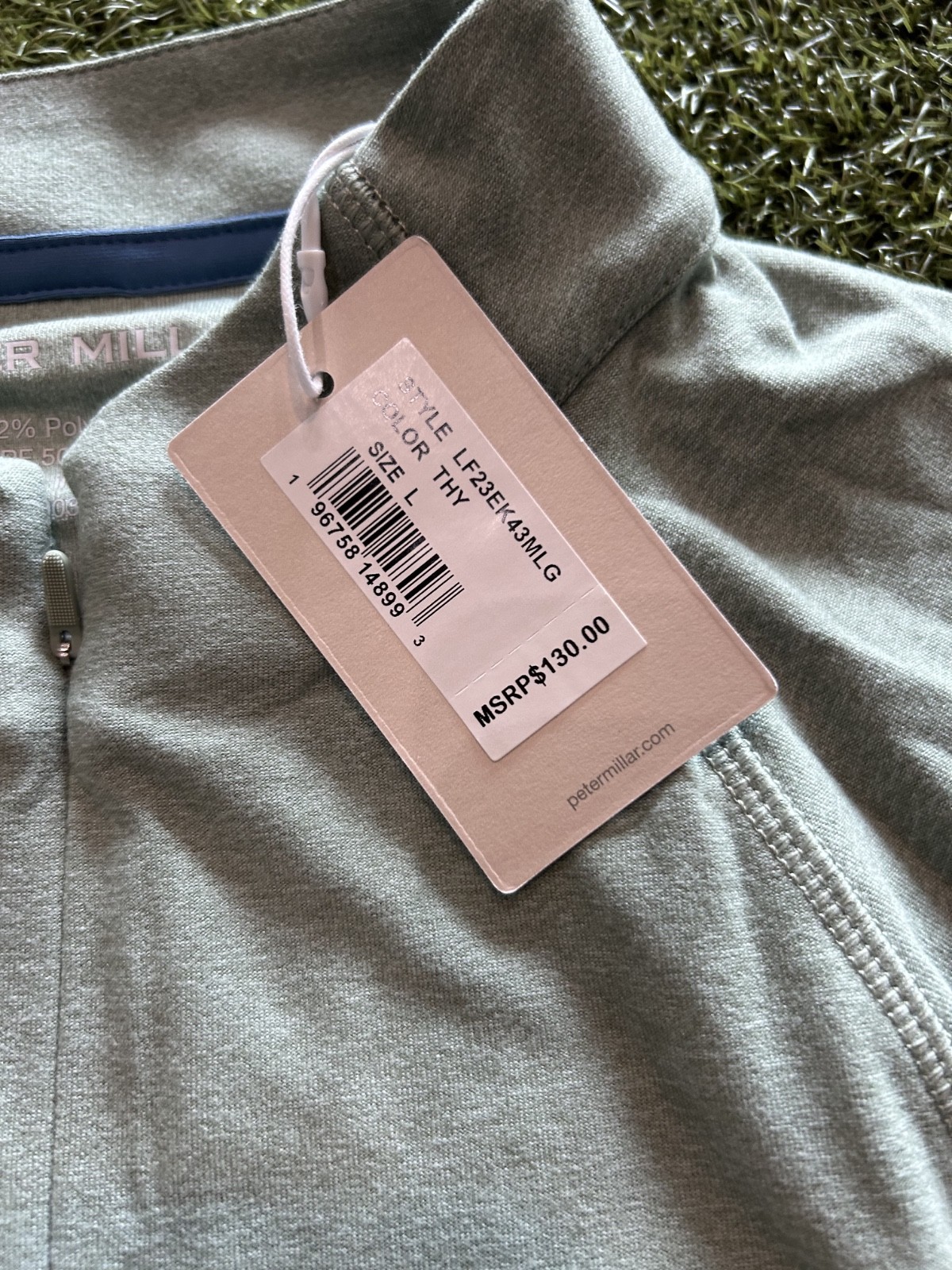 WOMEN’S NWT PETER MILLAR GOLF 1/4 ZIP PULLOVER / THY / LARGE