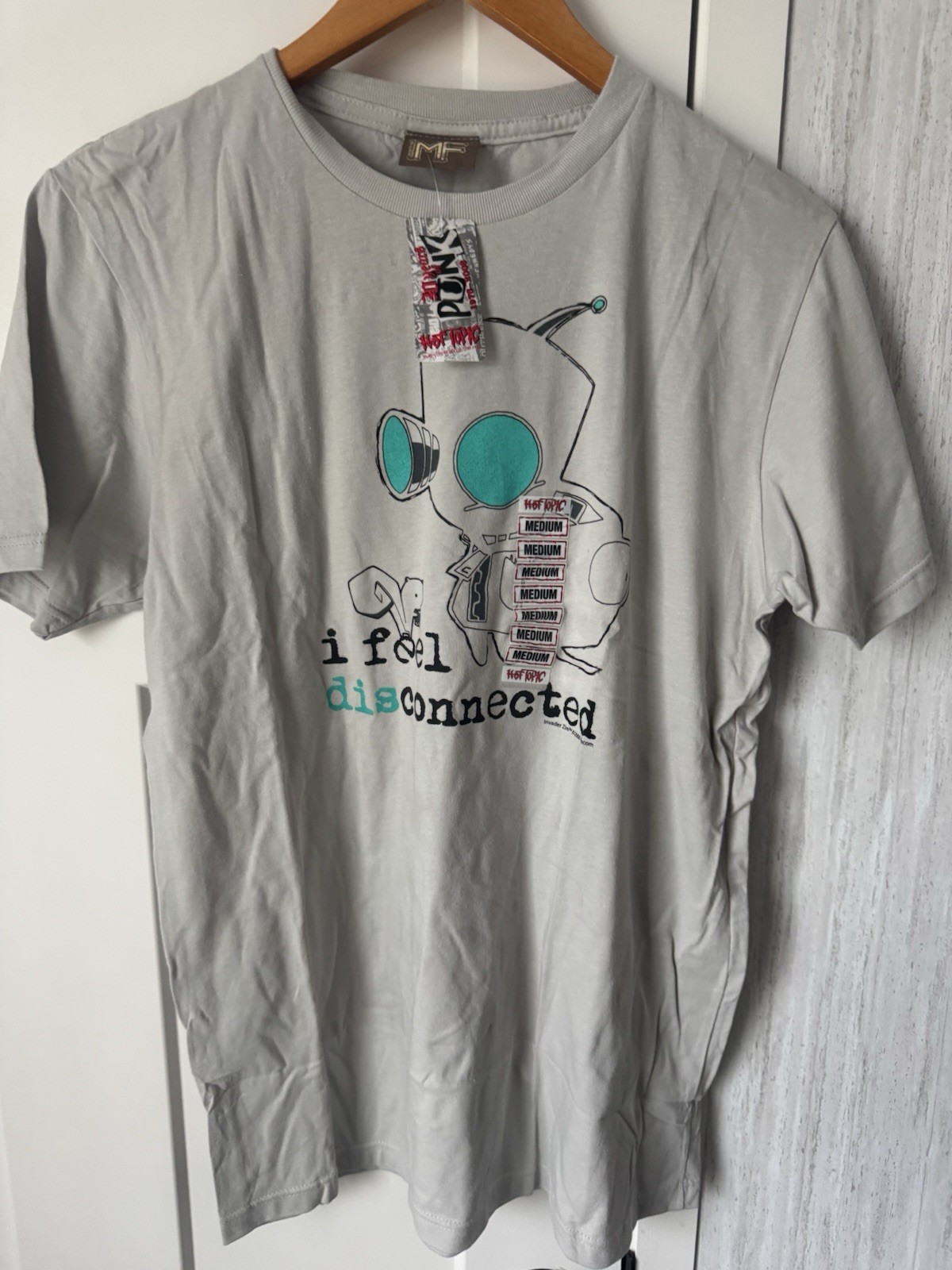 New With Tags VTG 2006 Invader Zim I Feel Disconnected Mighty Fine Size Medium