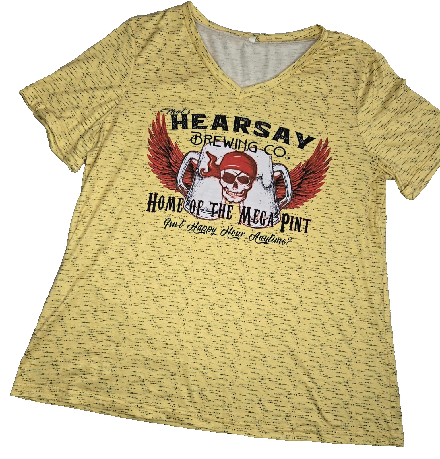 That’s Hearsay Brewing Company T-shirt Large Womens Yellow