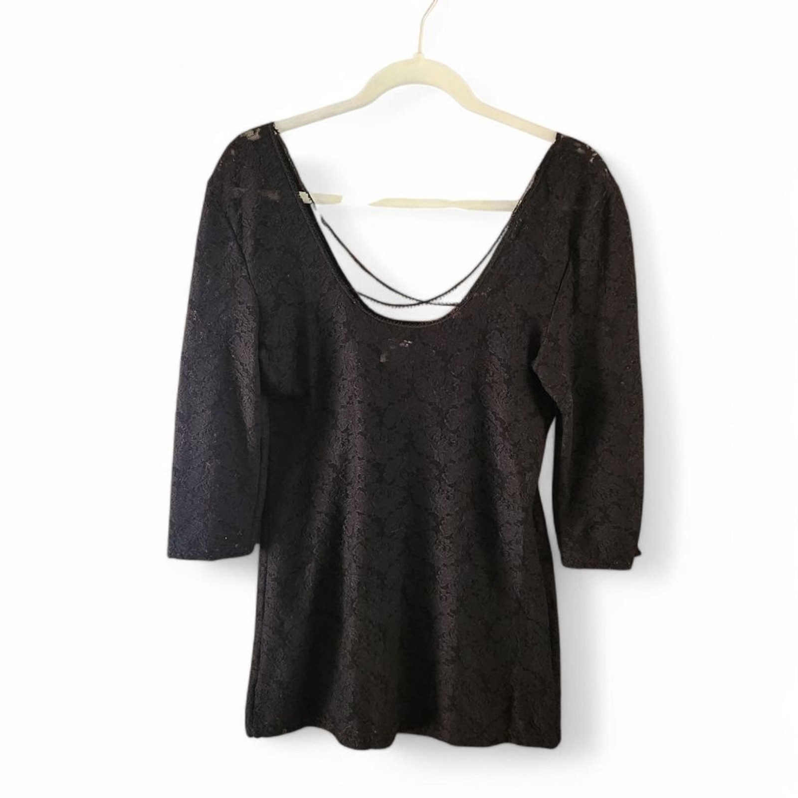 Free People Intimately Lace Blacktop With Cross Straps On Back L