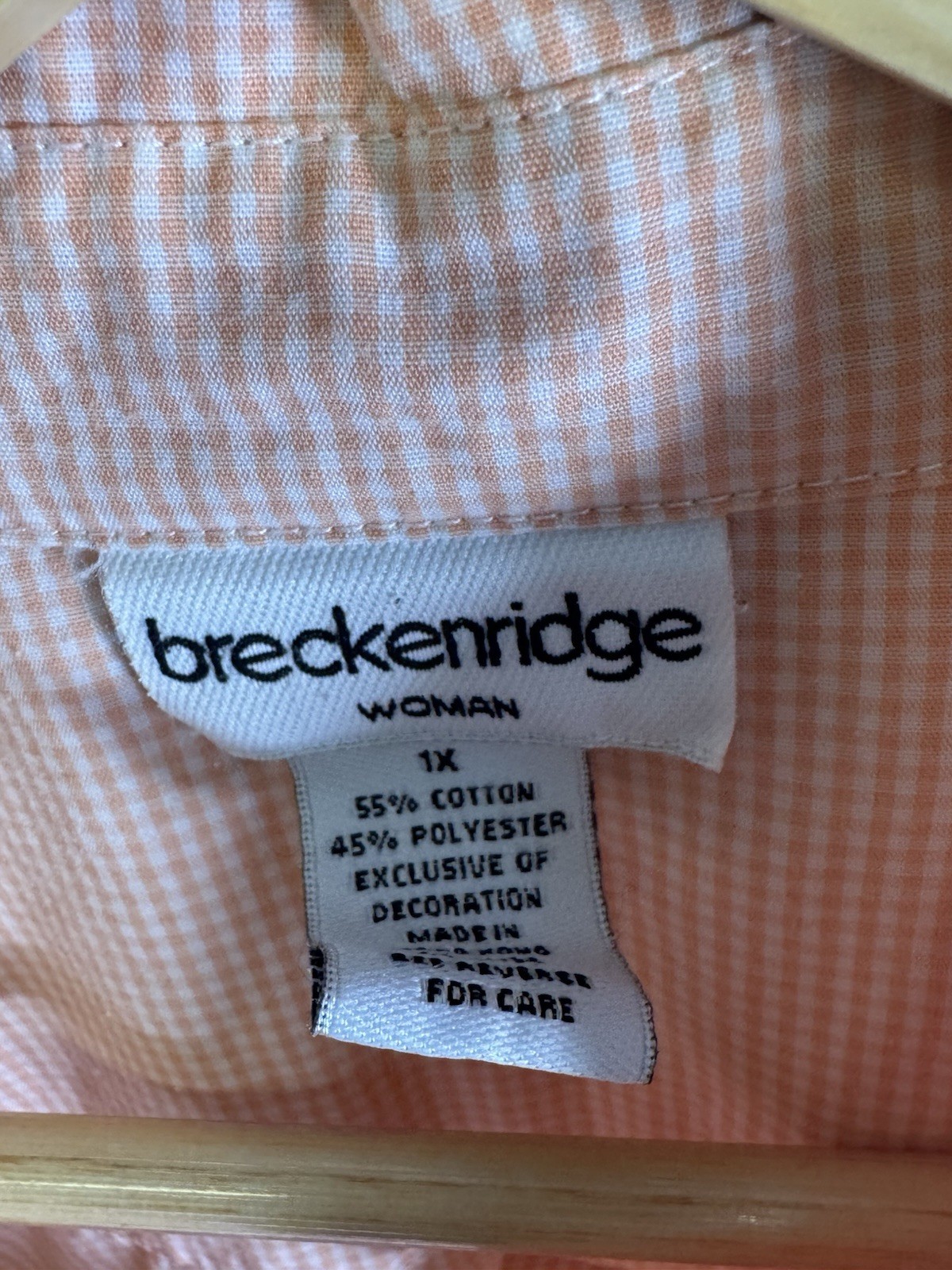 Vintage Breckenridge Embroidered Beach Button Up Shirt Womens XL Coastal Cottage