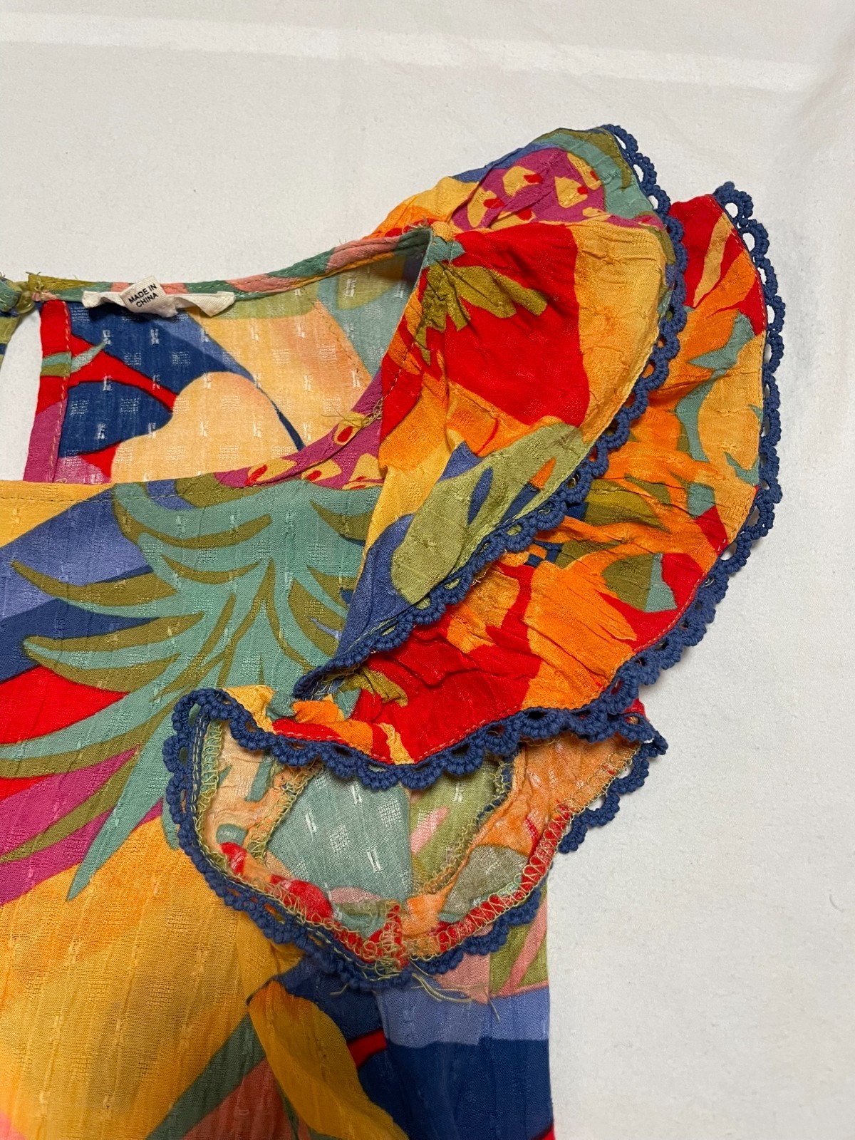 womens tank top blouse christiano siriano size medium very colorful