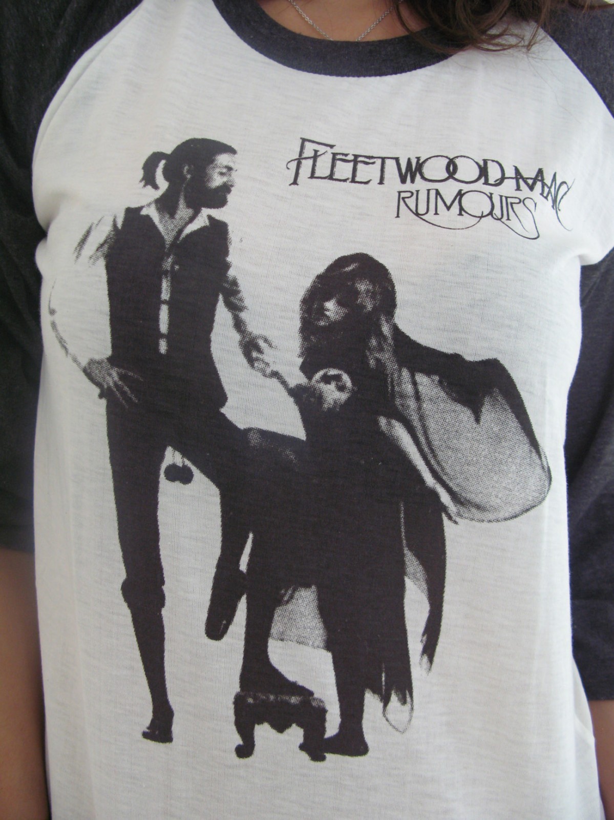 Fleetwood Mac Rumours Rock Music Tour Baseball 3/4 Sleeve T-Shirt Womens