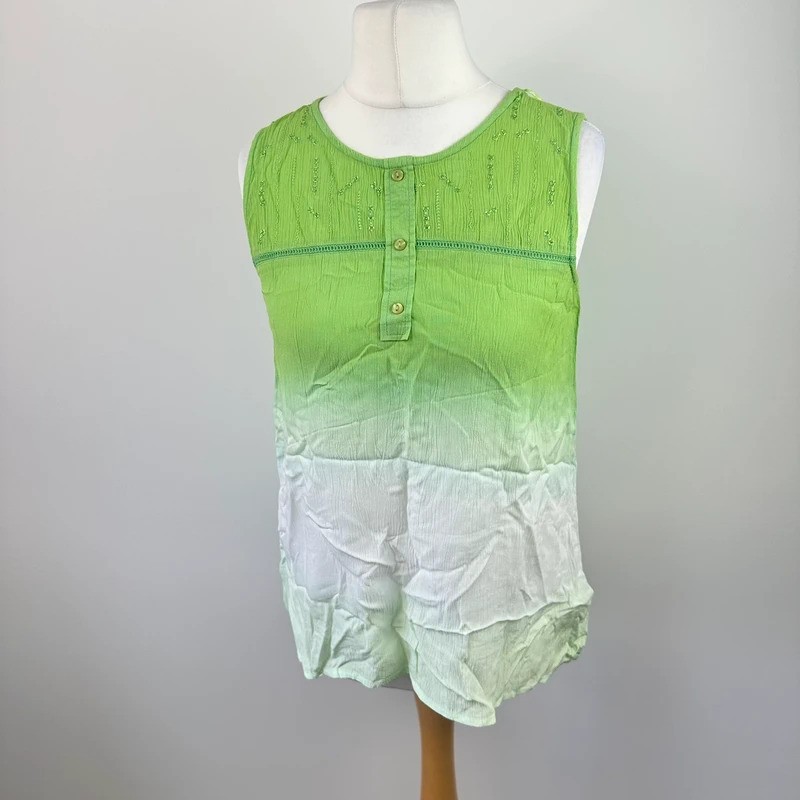 Klass vest top women’s size 10 green ombre summer holiday
