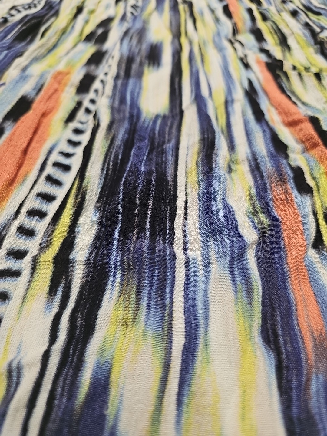 Harper And Liv Women’s Multicolored Striped Long Sleeve Blouse With Lace Size Xl