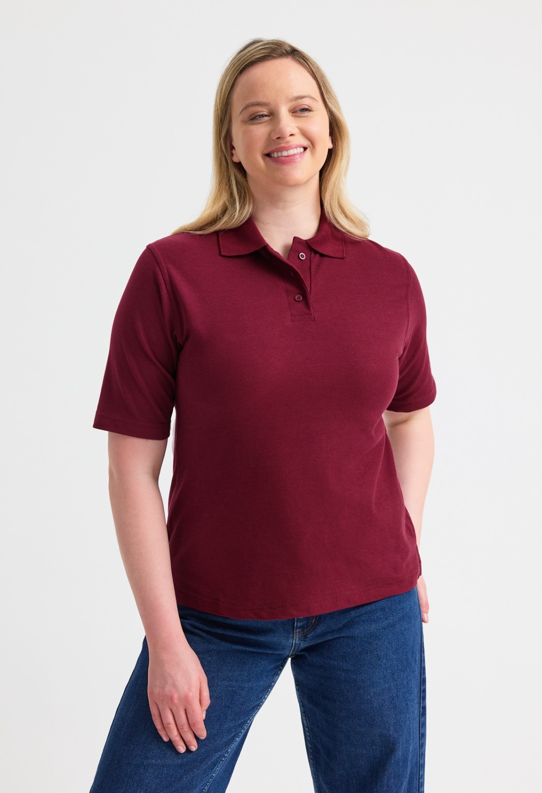 Uneek Women’s Work Classic Polo Shirt Half Moon Yoke Size XS to 4XL