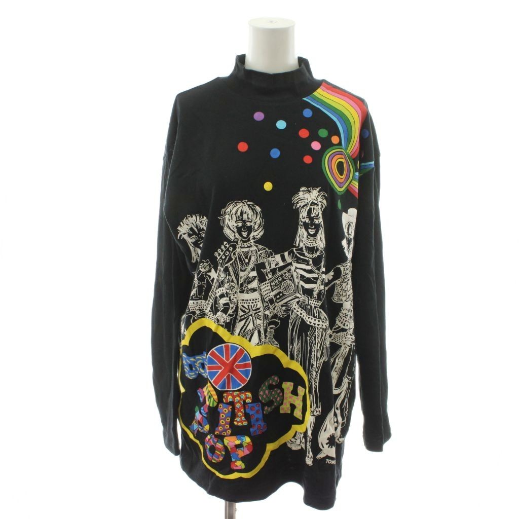 TOKUKO 1er VOL Long Sleeve T-Shirt M Black Cotton Vintage Condition B