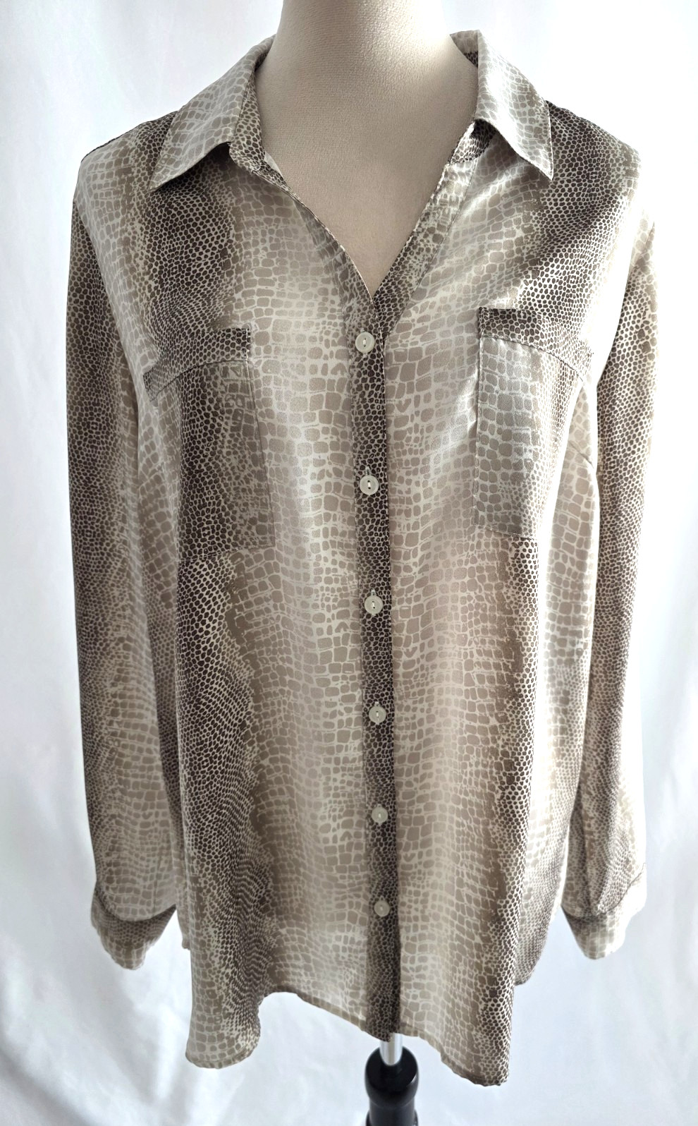 LINDA LEAL BEIGE SIZE L WOMEN TOP T2383