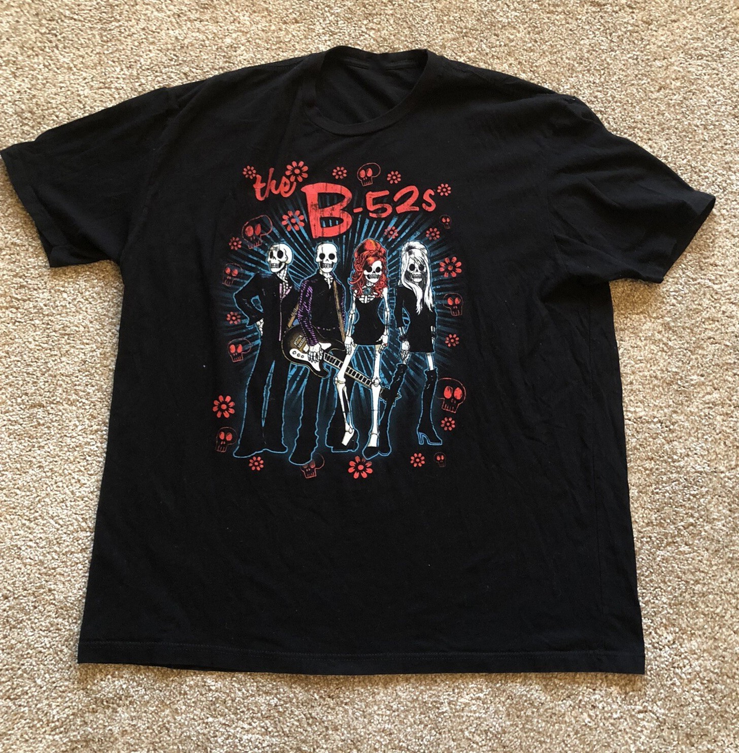 The B-52’s Skull Day of the Dead American Pop Rock S-5XL T-Shirt HK359